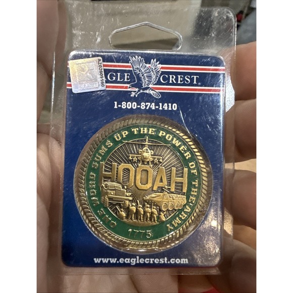 Eagle Crest Other - U.S. Army / One Word HOOAH! - Challenge Coin 3119